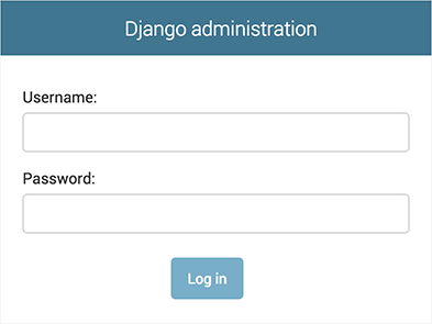 Django管理员登录屏幕