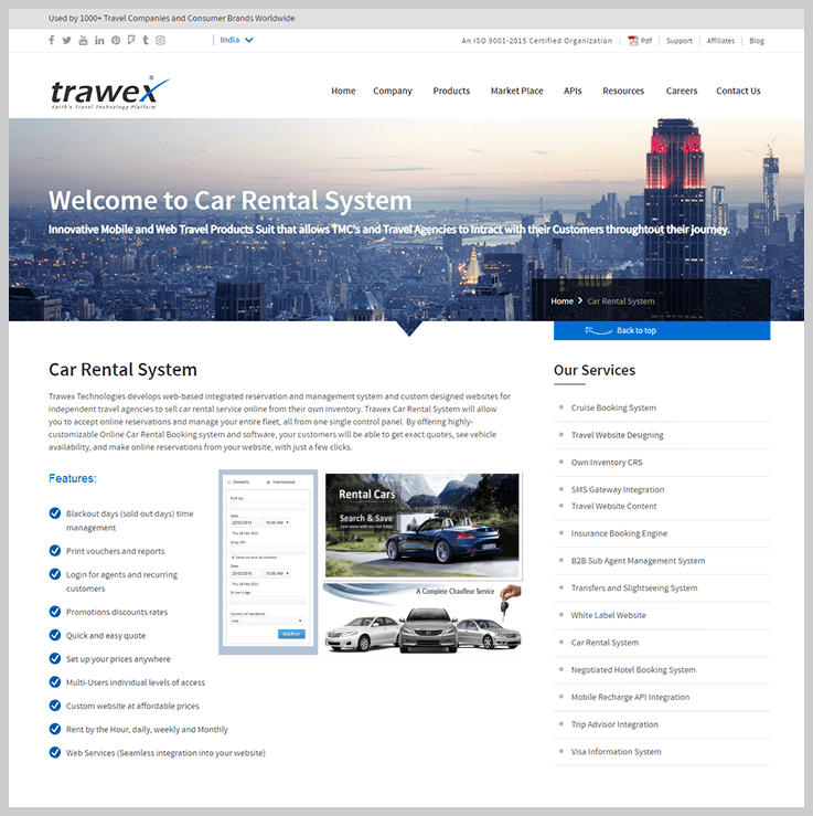 Trawex - Car Rental Booking Software