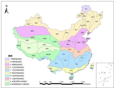  中国生态地理分区数据