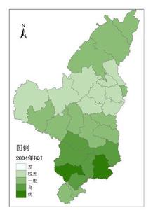  陕北地区逐县生态环境评价(1992-2005)