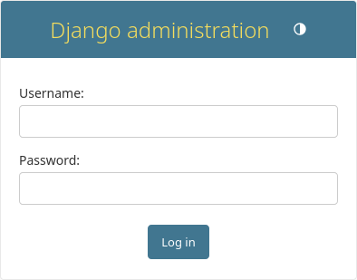 Django管理登录屏幕
