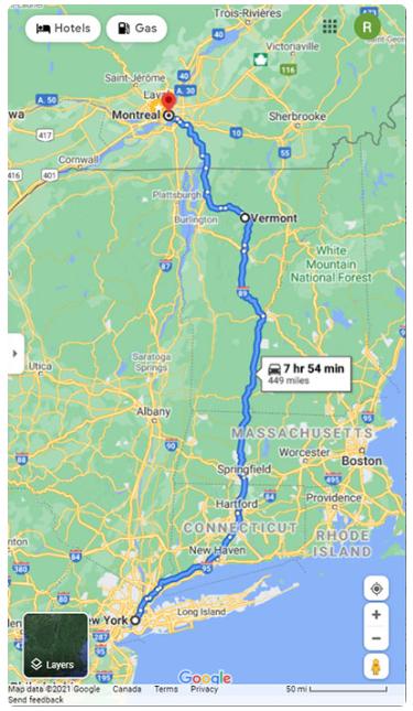 Google 地图-最适合简单路线