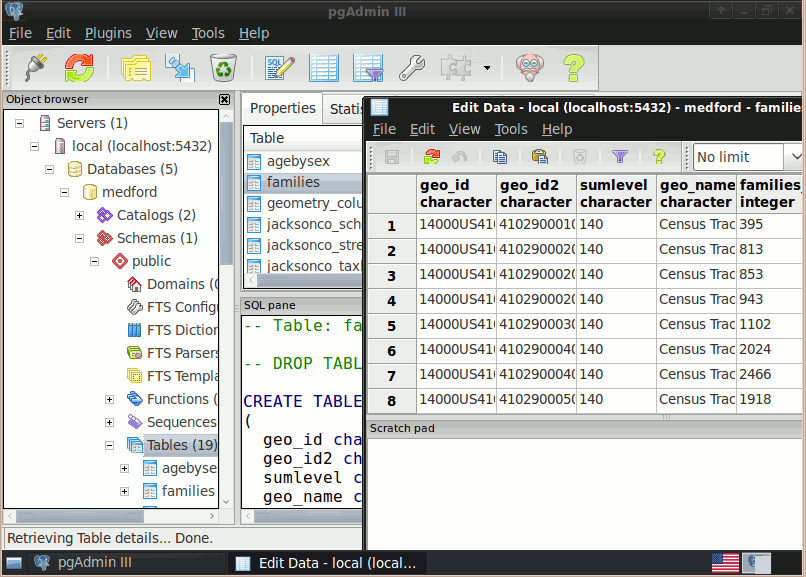 postgis screenshot