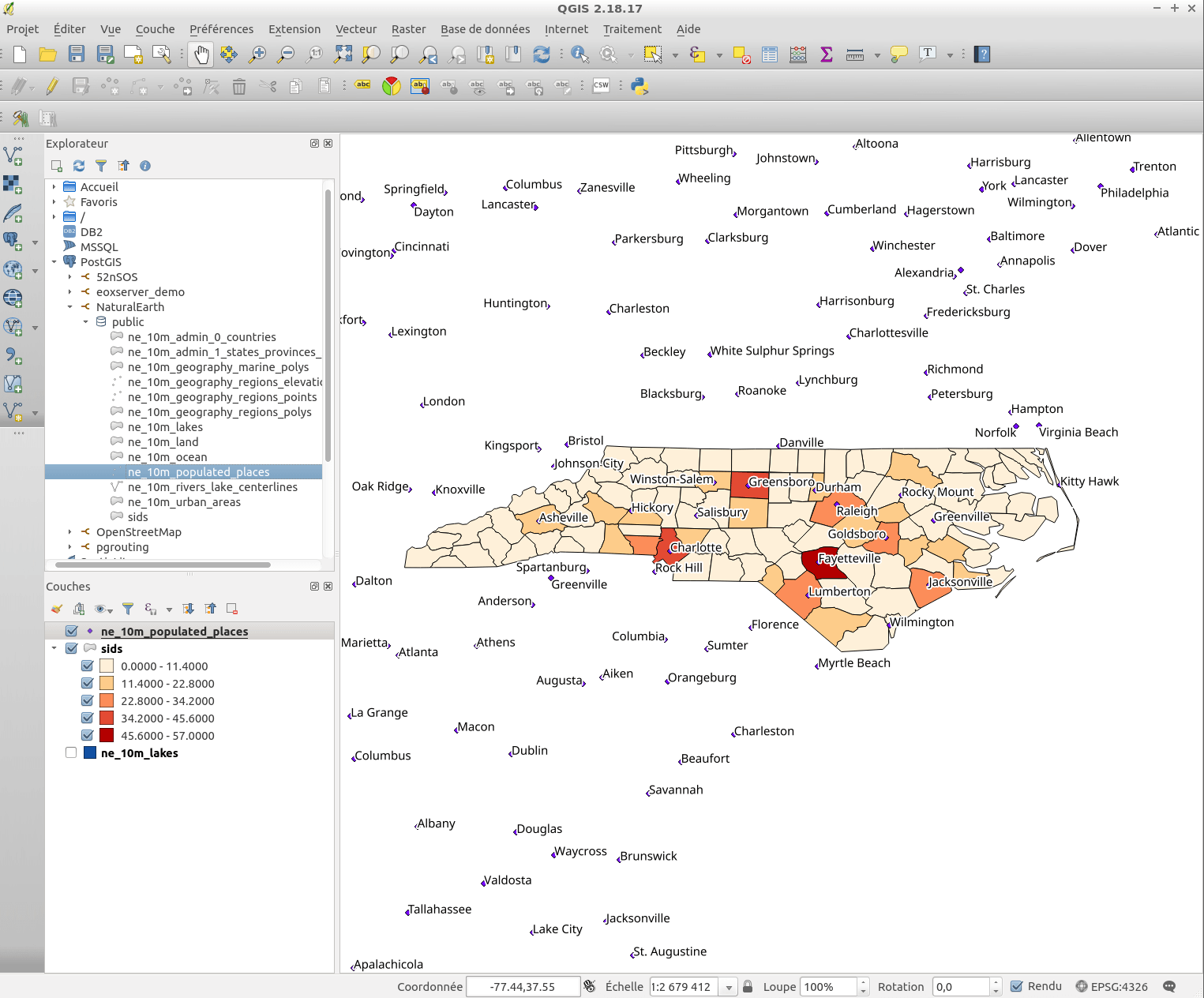 SIDS data mapped