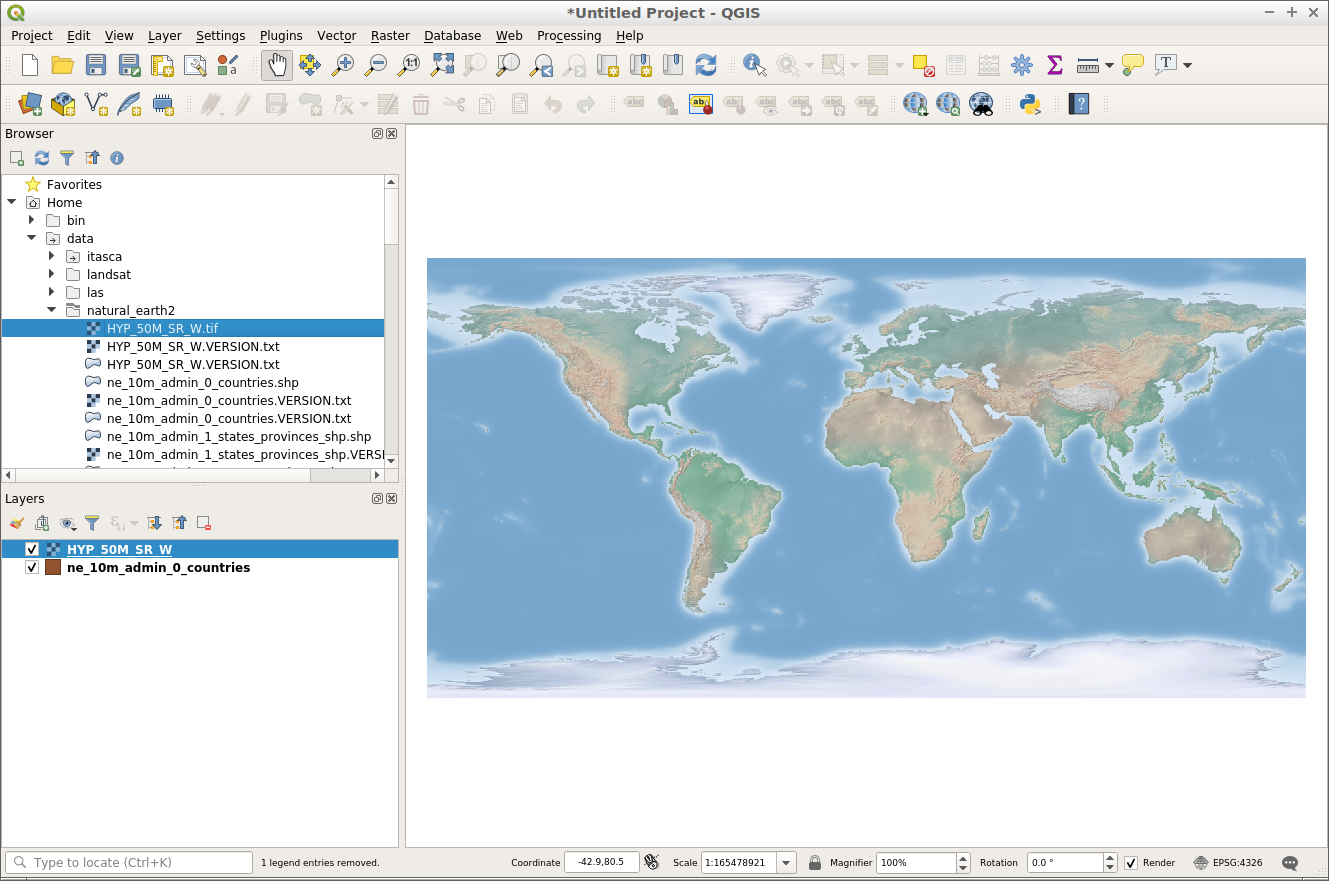 QGIS raster layer