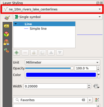 QGIS style dock layer