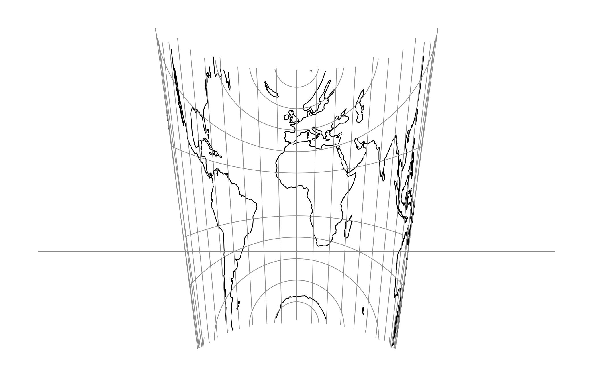 世界多色国际地图