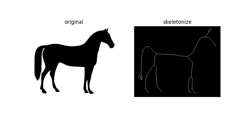 original, skeletonize