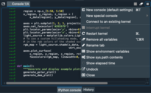 Connect to kernel dialog, requesting path and connection details