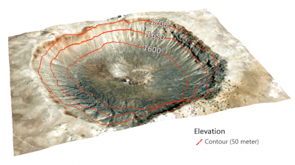 depression contour crater