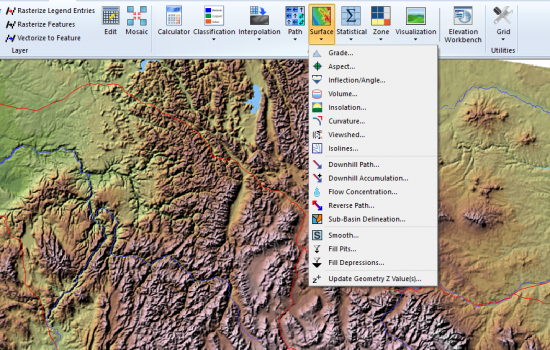 Geomedia surface tools