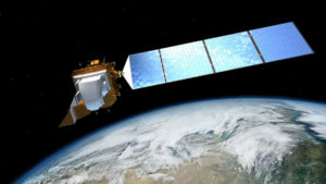 Landsat-8 Illustration Above Earth