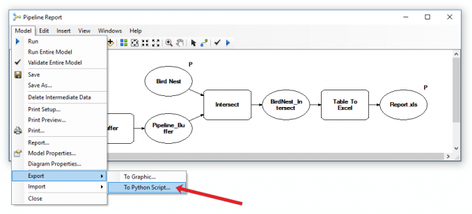 Model Builder Export As Python Script