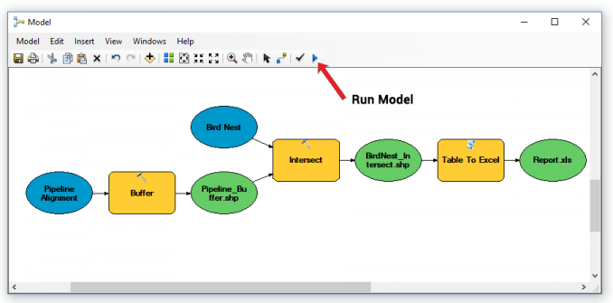 Model Builder Run Model