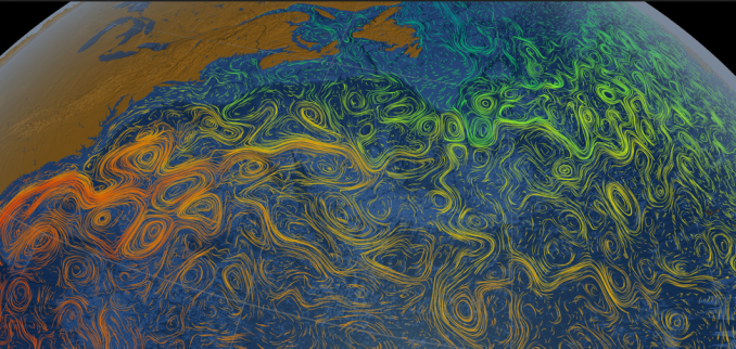 NASA Scientific Visual Studio Ocean Currents Map1