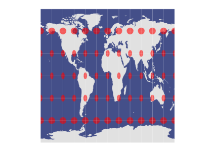 Equidistant Cylindrical Projection - Equidistant