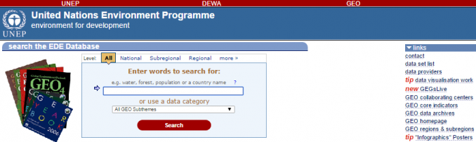 UNEP Explorer Free GIS Data