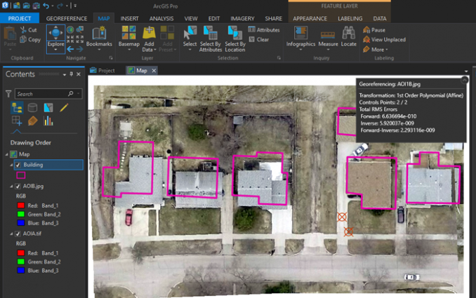 arcgis pro georeference