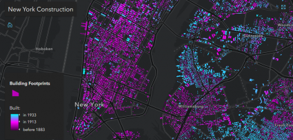 esri javascript api new york construction animation