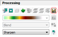 Export raster button