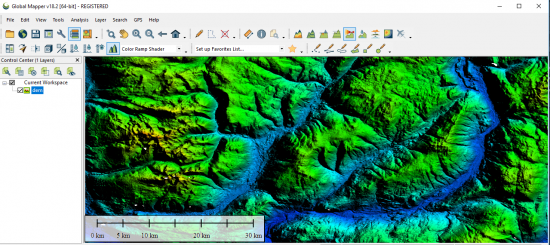 global mapper dem