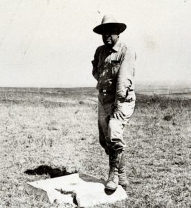 Details Meades Ranch Triangulation Station, fundamental station for the North American Datum of 1927