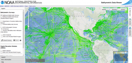 noaa bathymetry data viewer