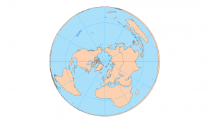 north pole lambert azimuthal equal area