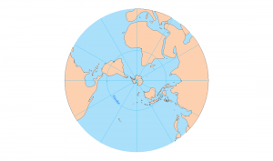 south pole stereographic