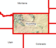 Wyoming Shaded Relief