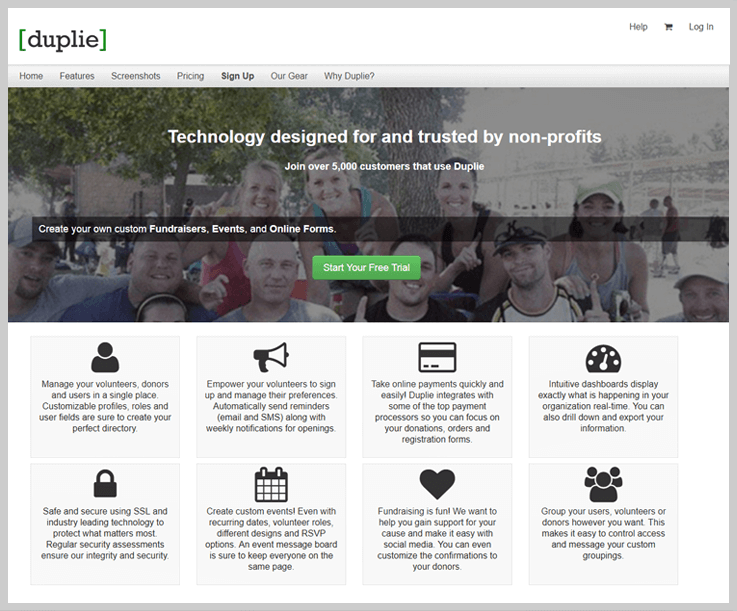 Duplie Volunteer Management Software 1