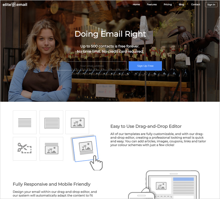 EliteEmail free email marketing software