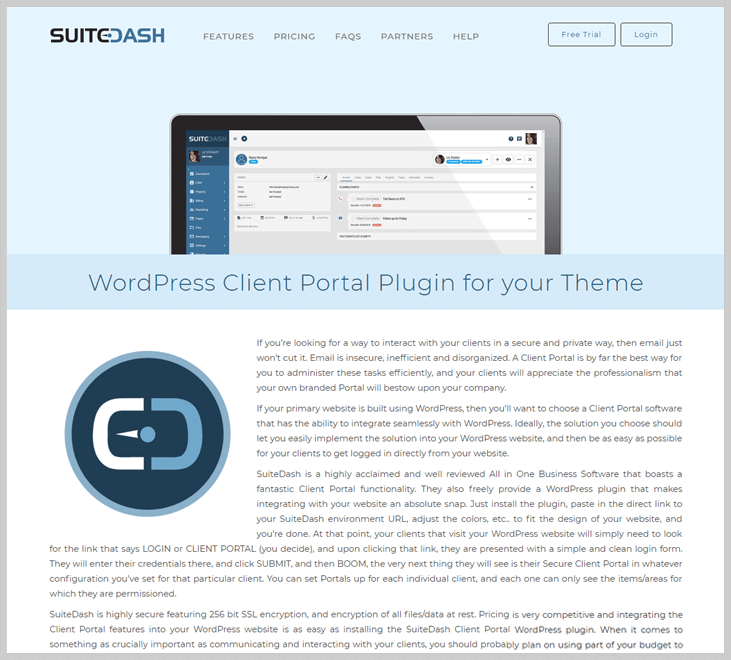 SuiteDash - Client Portal WordPress Plugin