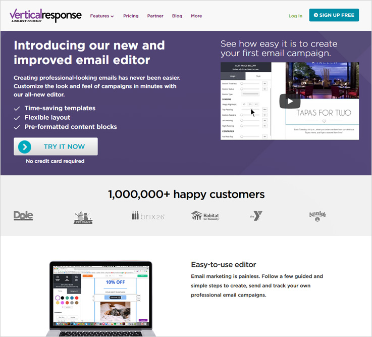 VerticalResponse free email marketing