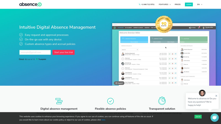 Absence.io Absence Management Software