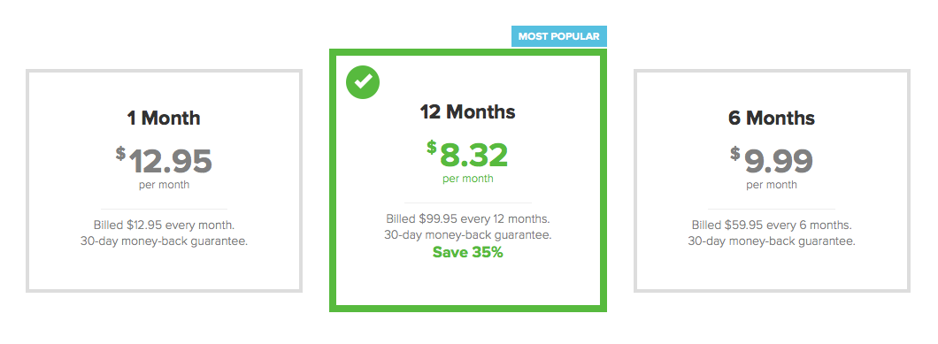 ExpressVPN - Pricing