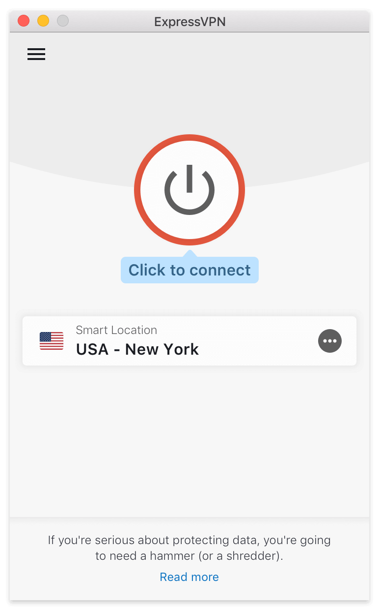 ExpressVPN - Interface