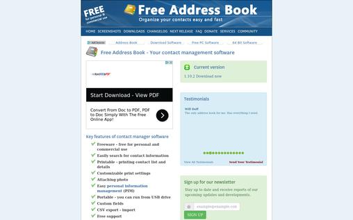 freeaddressbok