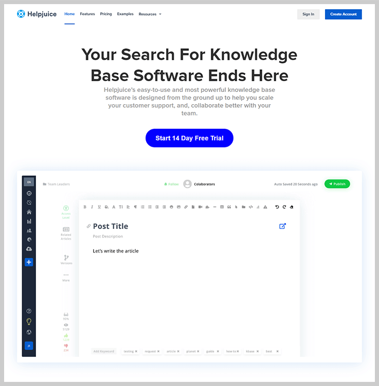 Helpjuice - Knowledge Base Software