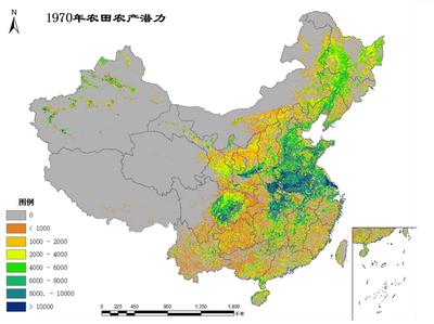  1970年中国农田生产潜力