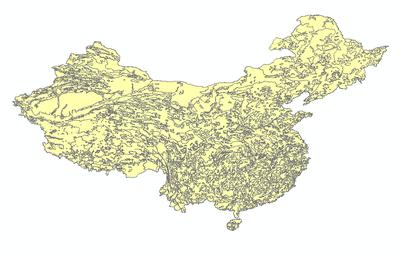  全国1比400万土壤钾肥力质量分布图_1980s