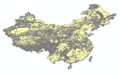  全国1比400万土壤田间持水量分布图_1980s