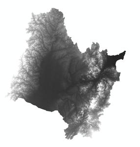  松花江流域地表高程数据