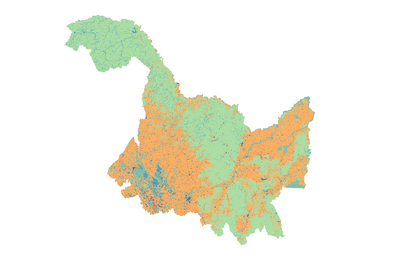  黑龙江省2010年生态系统类型栅格数据