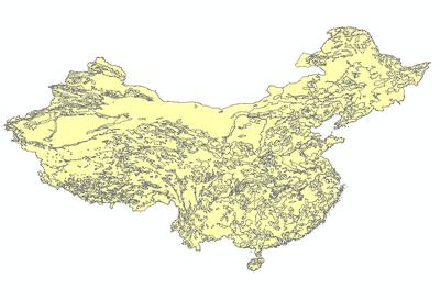  全国1比400万土壤氮肥力质量分布图_1980s