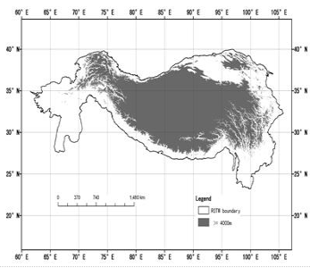  世界屋脊生态地理区区域界线地理信息系统数据集