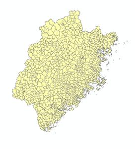  长江下游地区乡界_福建2004乡镇名数据