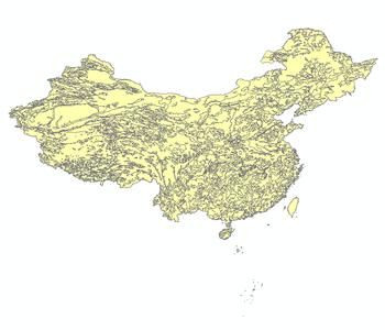  全国1比400万土壤全氮含量分布图_1980s