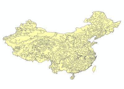  全国1比400万土壤有效锌含量分布图_1980s