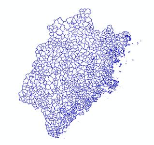  长江下游地区乡界_福建2004乡级行政境界